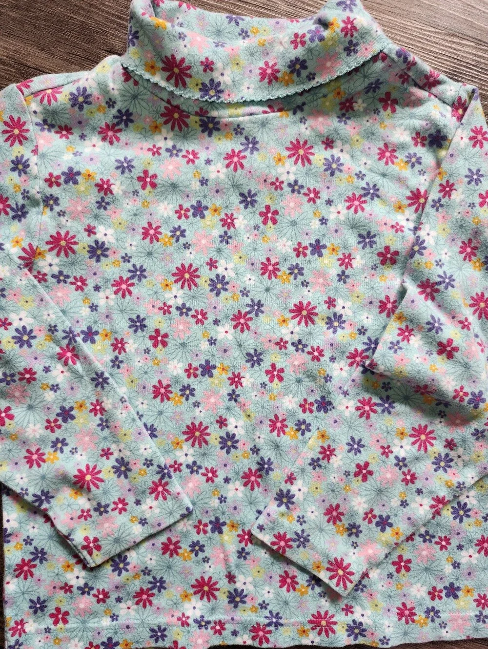 Vintage Y2k Gymboree Girls' Floral Turtleneck Shirt Bundle